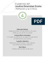 Cuadernos Del Centro de Estudios Estanislao Zuleta para La Reflexión y La Crítica. No. 4