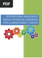 Análisis de Riesgo en Maquinaria y Equipo | PDF | Riesgo