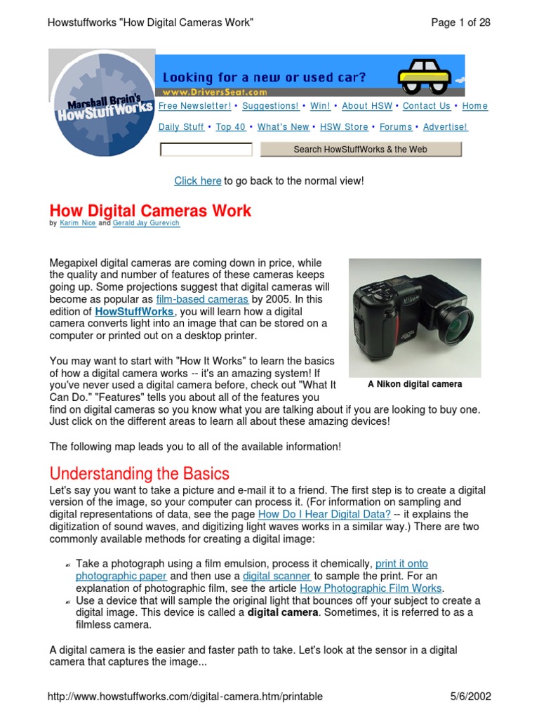 Digital Cameras | PDF | Zoom Lens | Camera