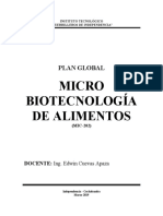 Plan Global 2do Micro Biotecnología de Alimentos