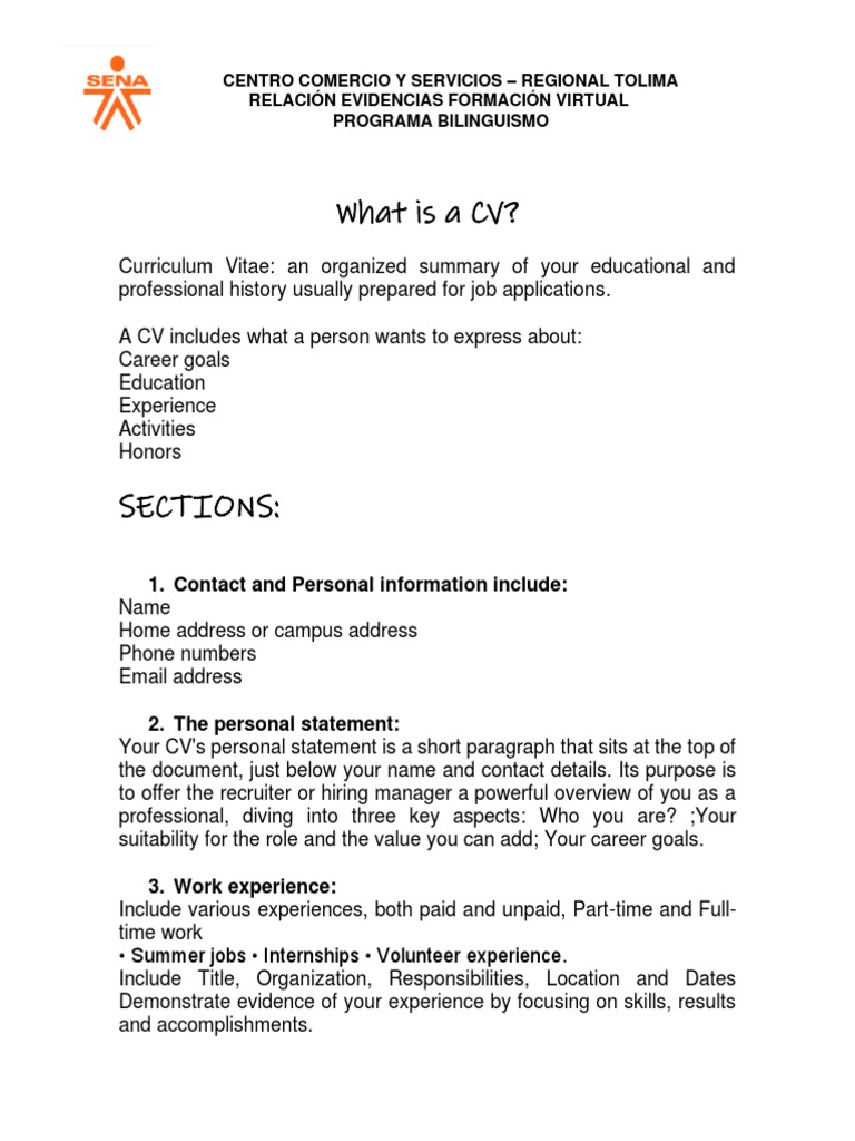 what-is-a-cv-pdf