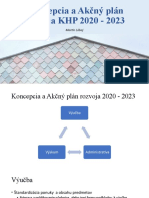 Koncepcia A Akčný Plán Rozvoja KHP 2020-2023