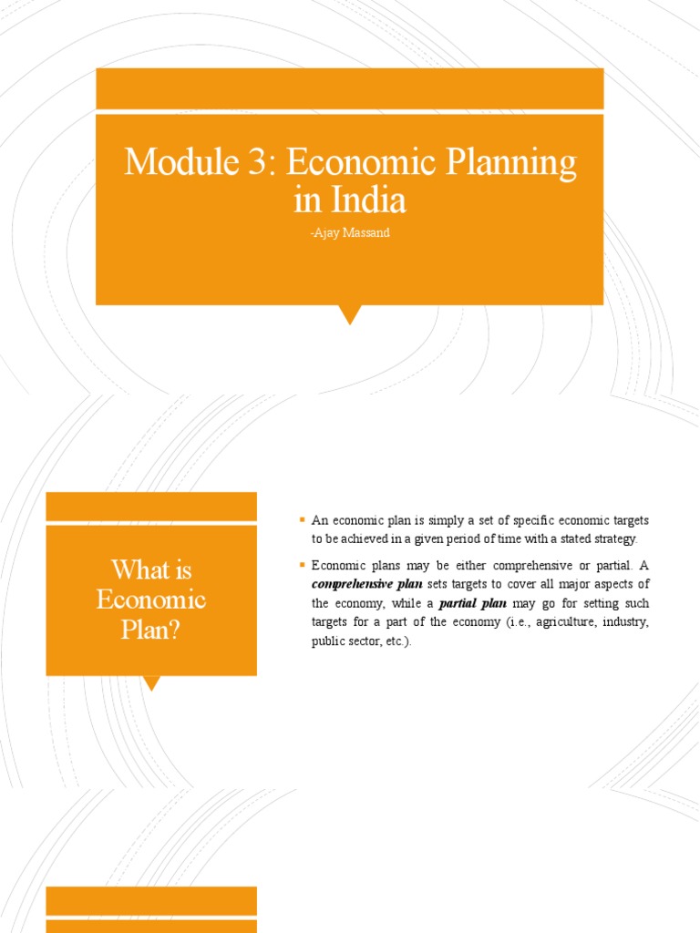 Economic Planning in India: Overview | PDF | Economic Growth ...