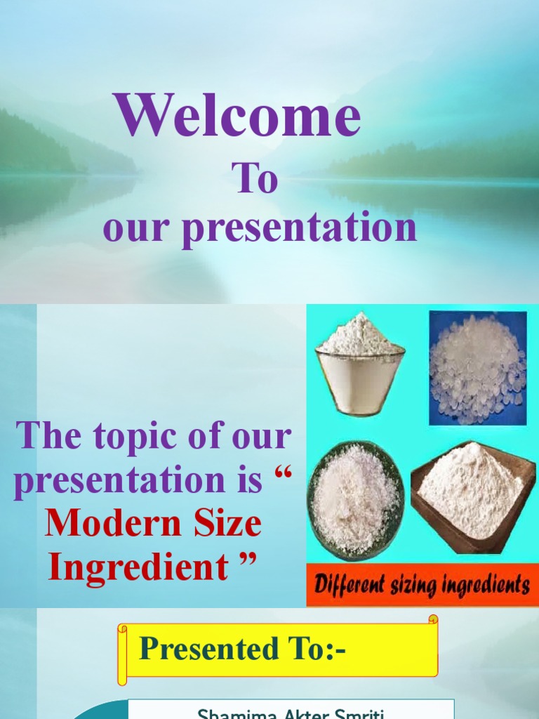 Sizing Ingredients in Weaving: Starch Focus | PDF | Starch | Chemical ...