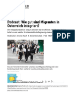 Podcast: Wie Gut Sind Migranten in Österreich Integriert?: Thema Des Tages