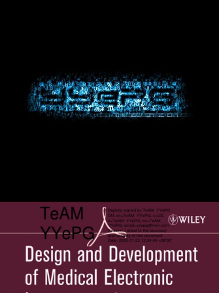 Design and Development of Medical Electronic Instrumentation (2005 ...