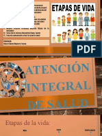 Atención Integral de La Salud Por Etapas de Vida