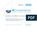 HC Investimentos - Como Calcular A Rentabilidade de Um Investimento