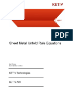 KETIV AVA Sheet Metal Unfold Rules Equations PDF