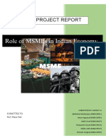 Role of Msmes in Indian Economy: Mea Project Report