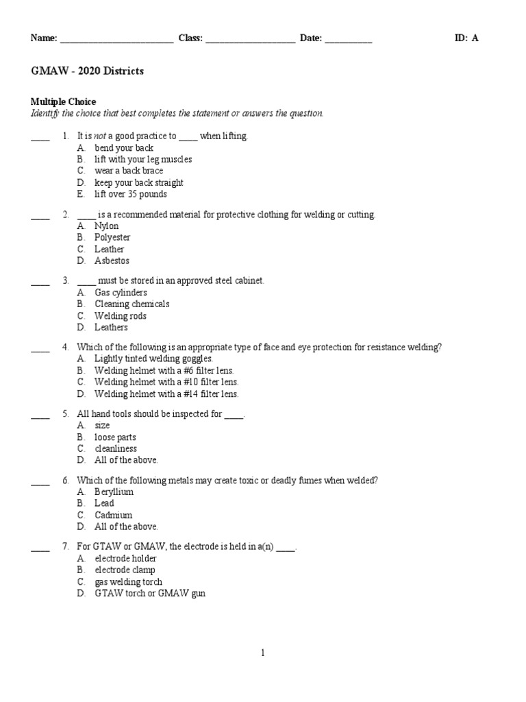 GMAW Safety and Equipment Guidelines | PDF | Welding | Construction