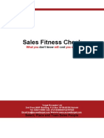 Sales Fitness Check: What You Will You Sales