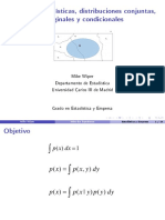 Variables Estadisticas, Distribuciones Conjuntas, Marginales y Condicionales