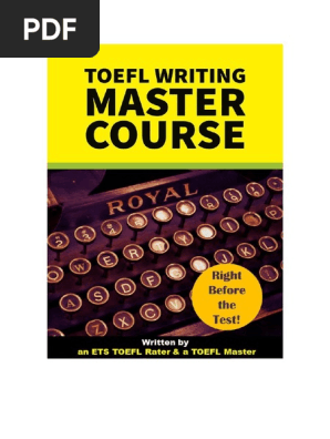 TOEFL writing master course  sample