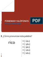 Fonemas y Alófonos PDF