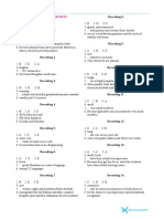 9-Listening-Reading Answer Keys