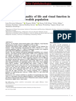 Vision-Related Quality of Life and Visual Function in A 70-Year-Old Swedish Population