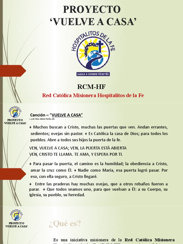 Hospitalitos de La Fe PVC-Etapas | PDF | Iglesia Católica | Misionero
