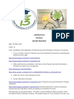 Lesson Plan Archimdes and Pascal Laws