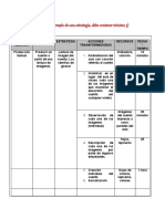 Ejemplo de Un Plan de Mejoramiento