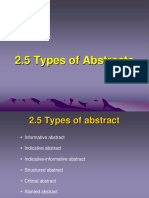 2.3 Types of Abstracts