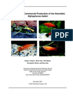 A Manual for Commercial Production of the Swordtail, Xiphophorus helleri