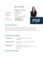 Curriculum Vitae Simple