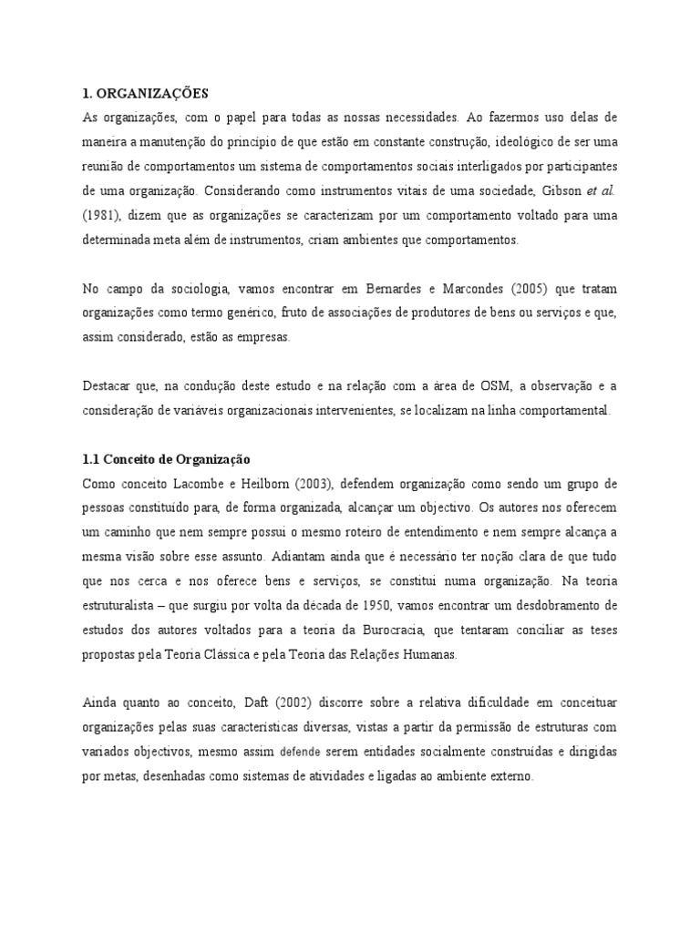 Organizacoes - Aspectos Formais e Informais | PDF | Paradigma | Sociologia