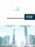 Janitorial Services Proposal: (Client - Address) (Sender - Phone) - (Sender - Address)