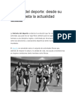 Historia del deporte