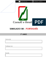 Simulado de português para 1o ano