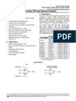 TL07xx Low-Noise JFET-Input Operational Amplifiers: 1 Features 3 Description