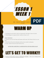Lesson 1 Week 1: Mr. Carlos Andrés Garavito 7 ° A - B