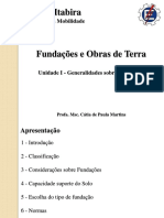 Unidade I - Generalidades Sobre Fundações - VF
