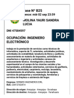 Pase laboral ingeniero electrónico Sermed Ingenieros