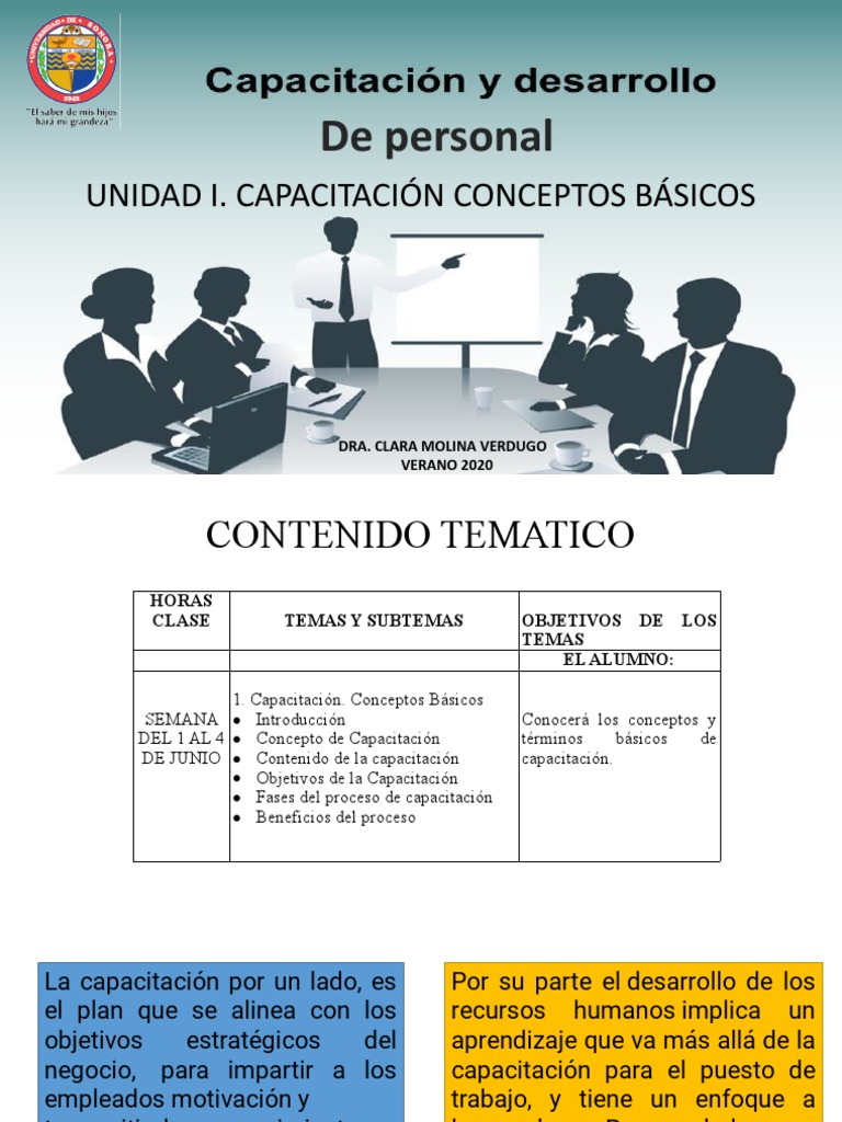 Unidad I. Capacitación y Desarrollo de Personal | PDF | Gestión de ...