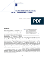 González - 2020 - Educación Superior en Latinoamérica en Una Economía Post-Covid PDF