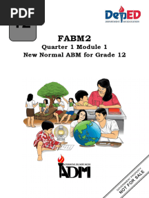 Fabm2: Quarter 1 Module 1 New Normal ABM For Grade 12