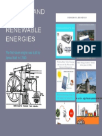 History and Use of Renewable Energies: The First Steam Engine Was Built by James Watt in 17680