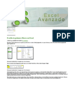Escribe Tu Primera Macro en Excel Excel Avanzado