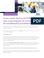 RT Informa N. 32 abril - Como emitir Darf na DCTFWeb com a prorrogacao do vencimento de contribuicoes previdenciarias