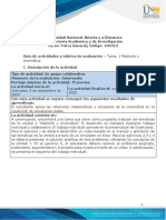 Guía de Actividades y Rúbrica de Evaluación - Unidad 1 - Tarea 1 - Medición y Cinemática.