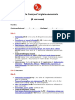 Rutina de Cuerpo Completo Avanzada PDF