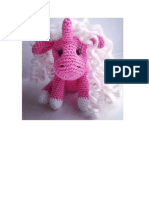 Patron Crochet Miniunicornio Rosado Amigurumi