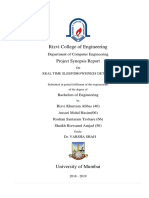 Rizvi College of Engineering: Project Synopsis Report