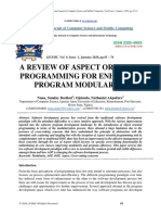 A Review of Aspect Oriented Programming
