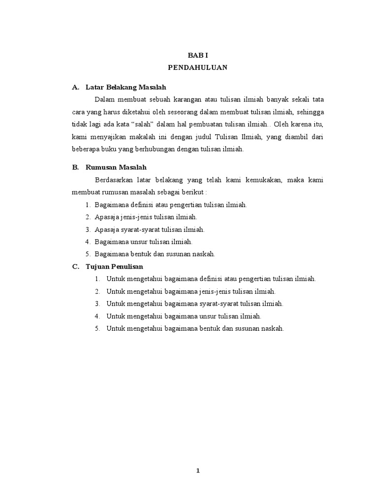 Contoh tulisan essay ilmiah picture