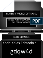 Materi 2 Fungsi Perhitungan, Statistik Dan Format Karakter PDF