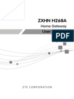 ZTE ZXHN H268A (V1.1) User Manual EXETEL 09 Feb 2017