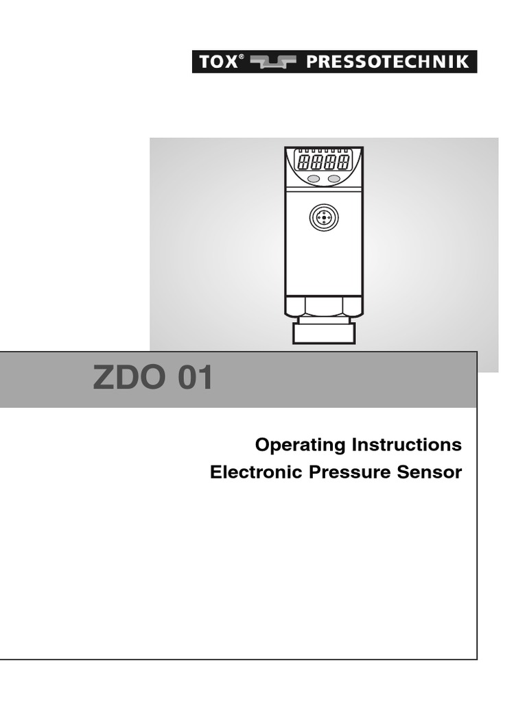 Manual Pressure Sensor ZDO EN PDF Parameter Programming) Electrical Engineering